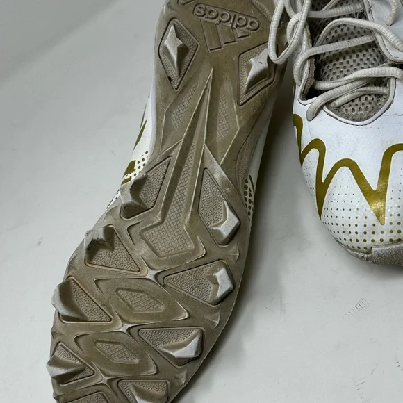 Men’s Adidas Freak 22 gold white 12 football cleats - Picture 7 of 13